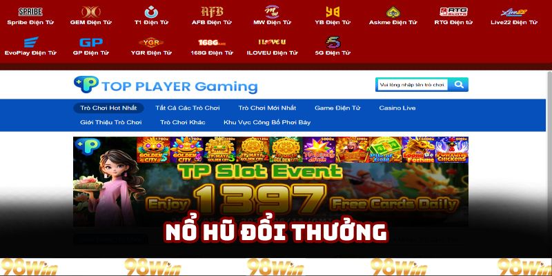 Nổ hũ hấp dẫn với nhiều tựa game giải trí nhất
