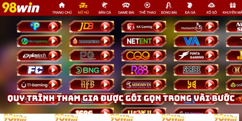 Quy trình tham gia được gói gọn trong vài bước