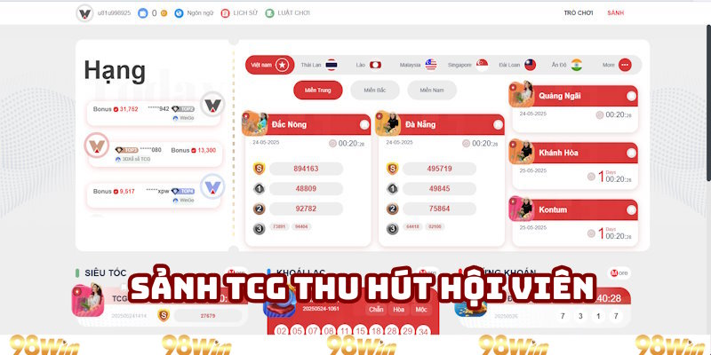 Sảnh TCG Lottery lôi cuốn khách hàng Sảnh TCG Lottery lôi cuốn khách hàng